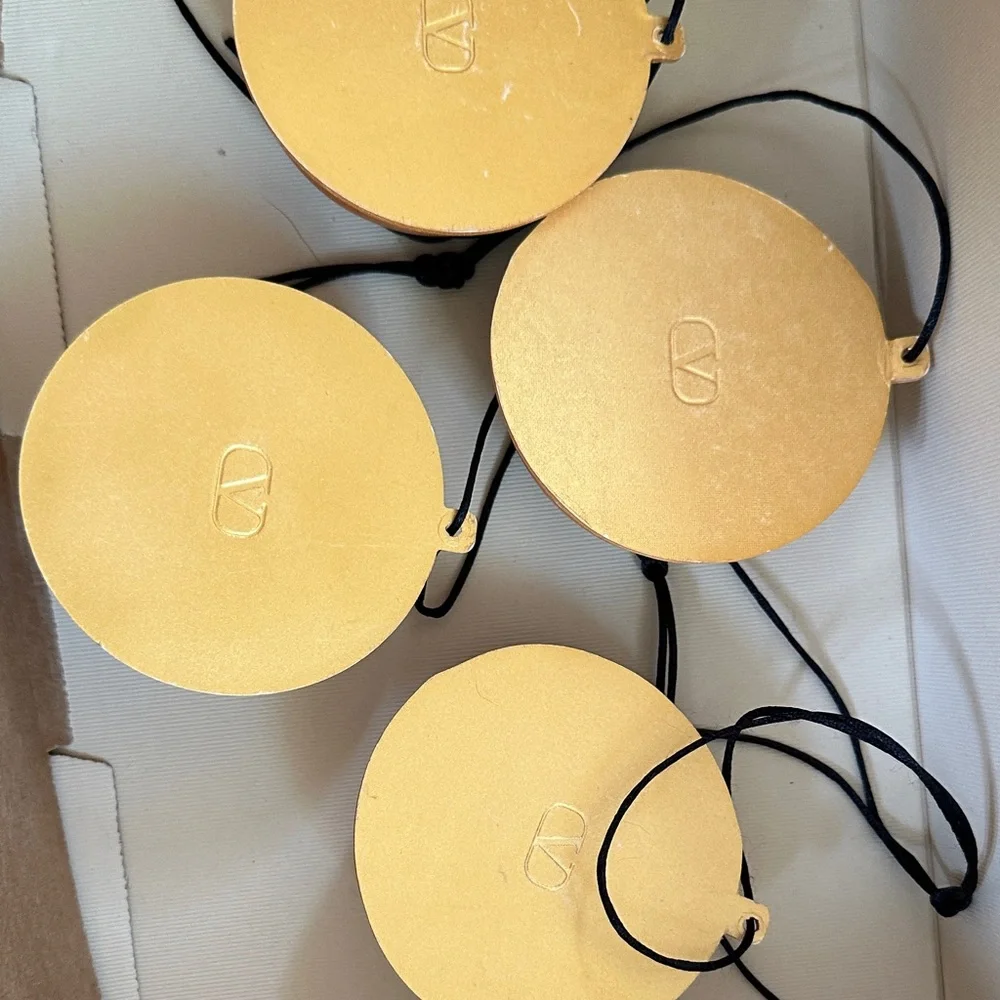 Valentino Goldtone Sun & Moon Ornaments – Set of 4 - Picture 2 of 5